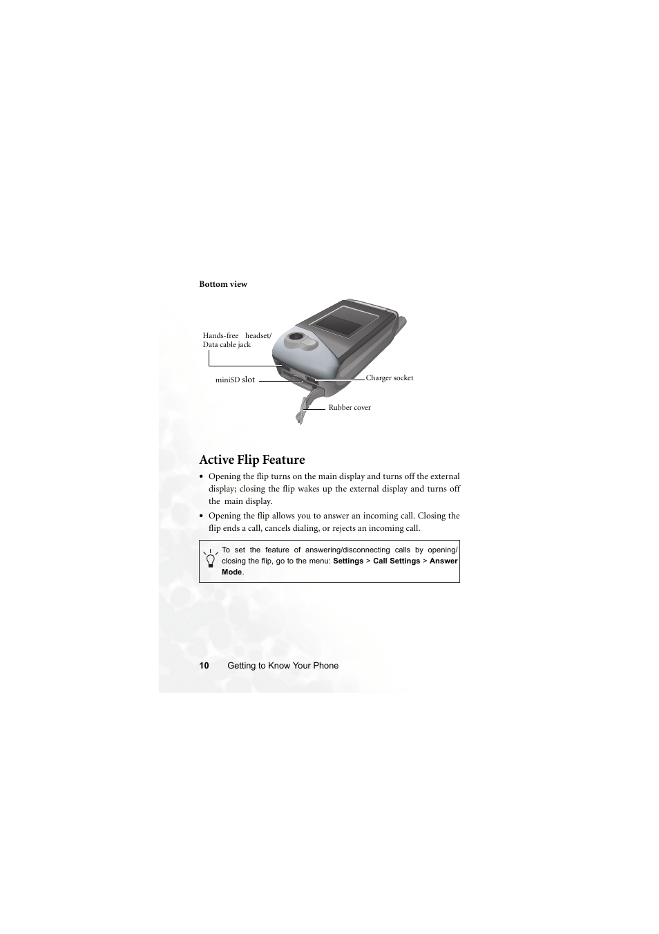 Active flip feature | BenQ S700 User Manual | Page 26 / 202