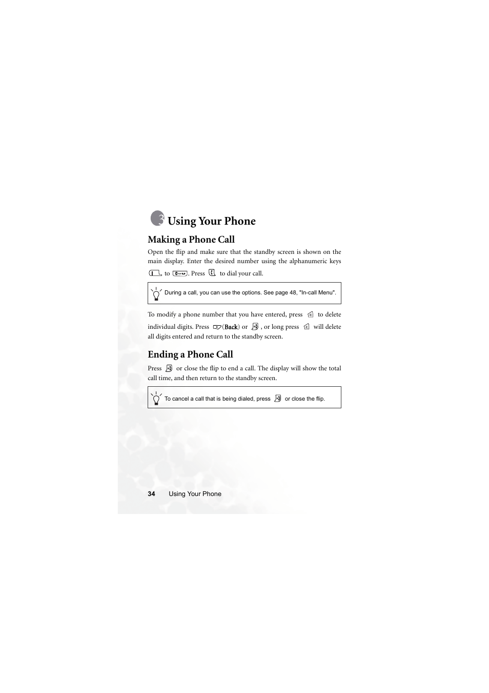 Using your phone, Making a phone call, Ending a phone call | BenQ S700 User Manual | Page 50 / 202