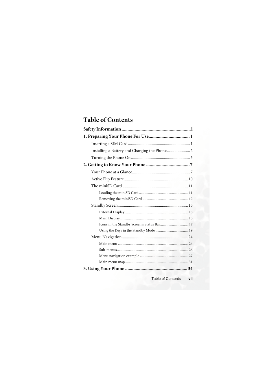 BenQ S700 User Manual | Page 9 / 202