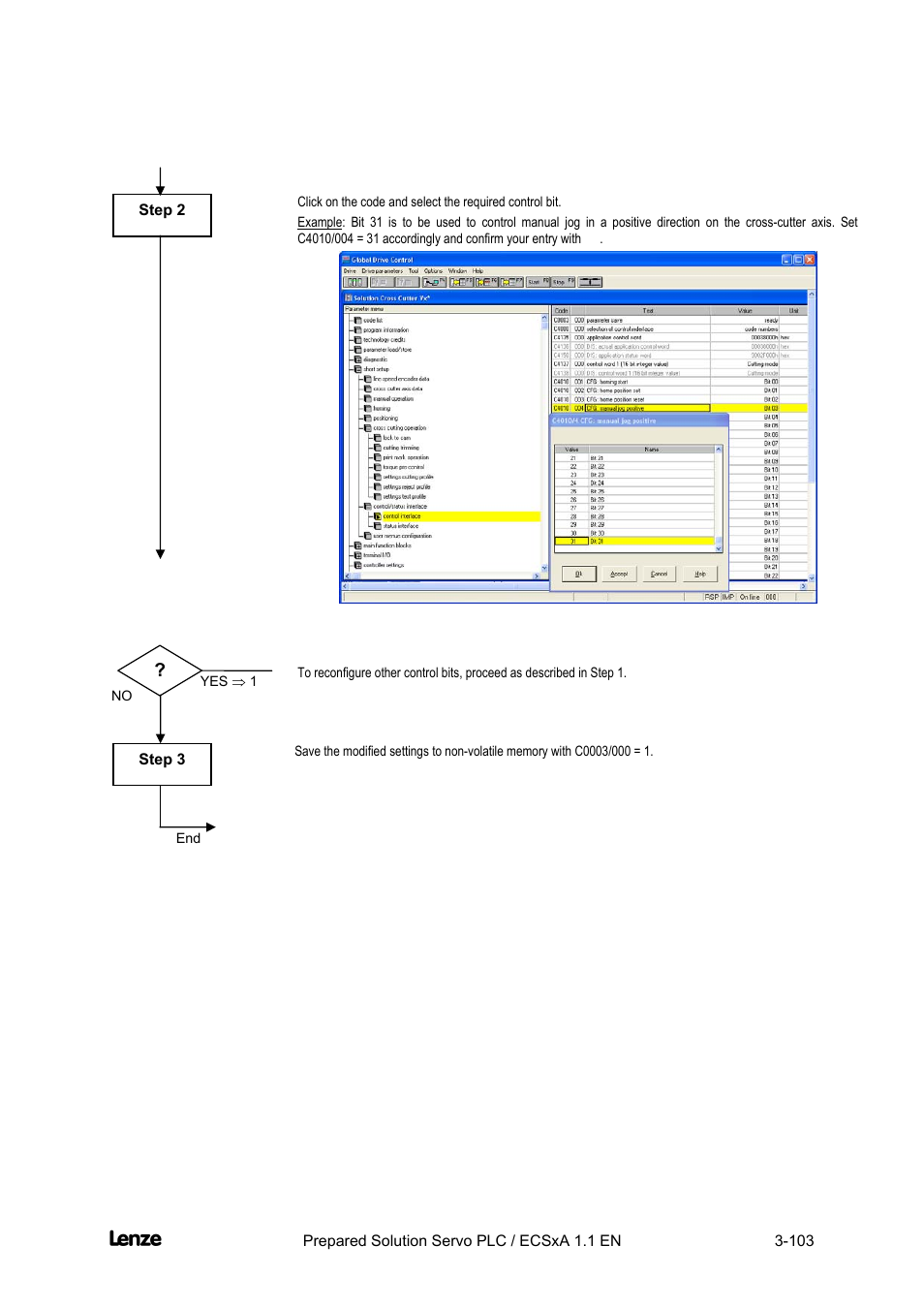 Cross cutter | Lenze EVS93xx CrossCutter User Manual | Page 117 / 277