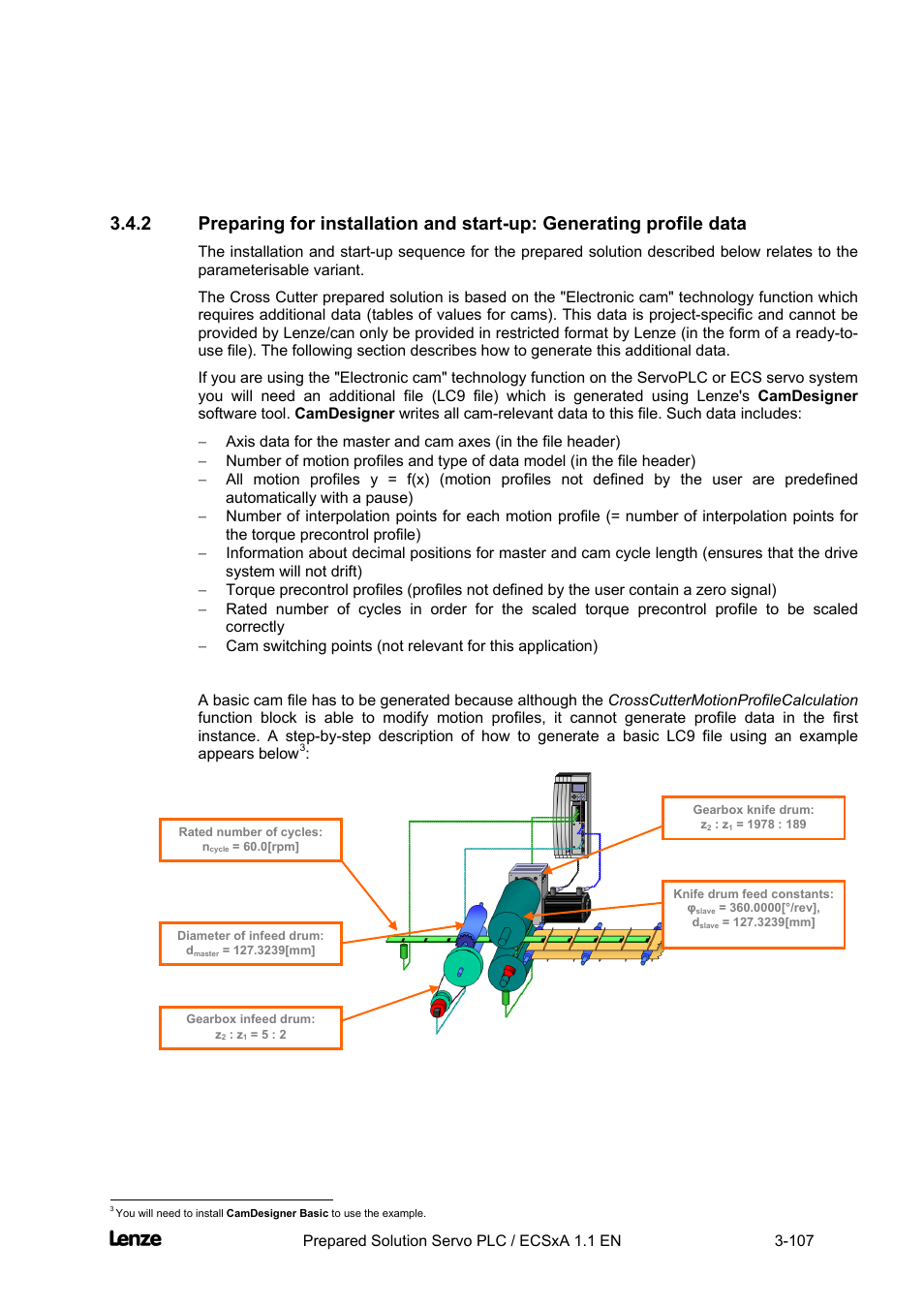 Cross cutter | Lenze EVS93xx CrossCutter User Manual | Page 121 / 277
