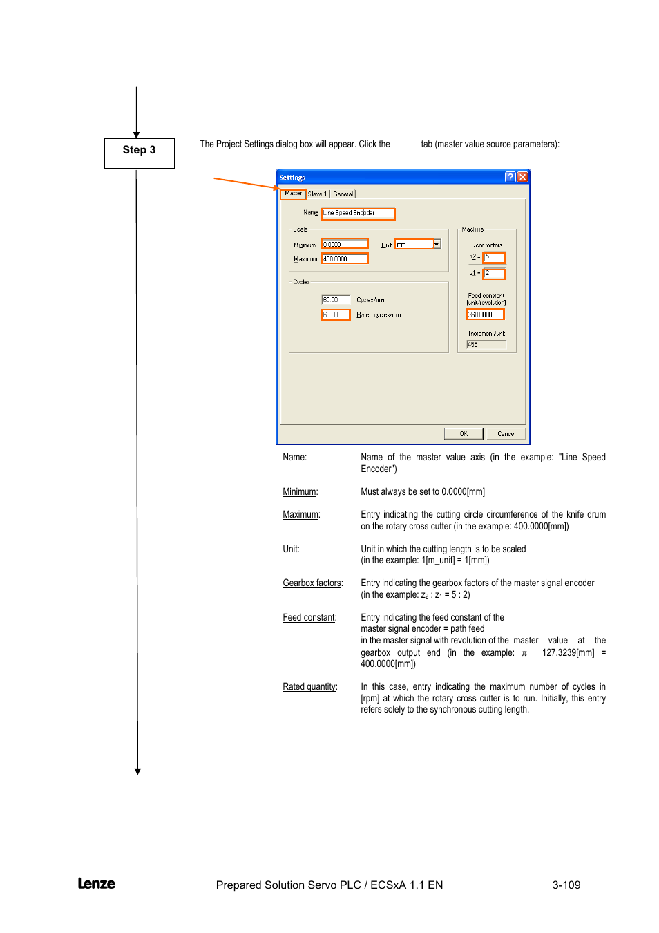 Cross cutter | Lenze EVS93xx CrossCutter User Manual | Page 123 / 277