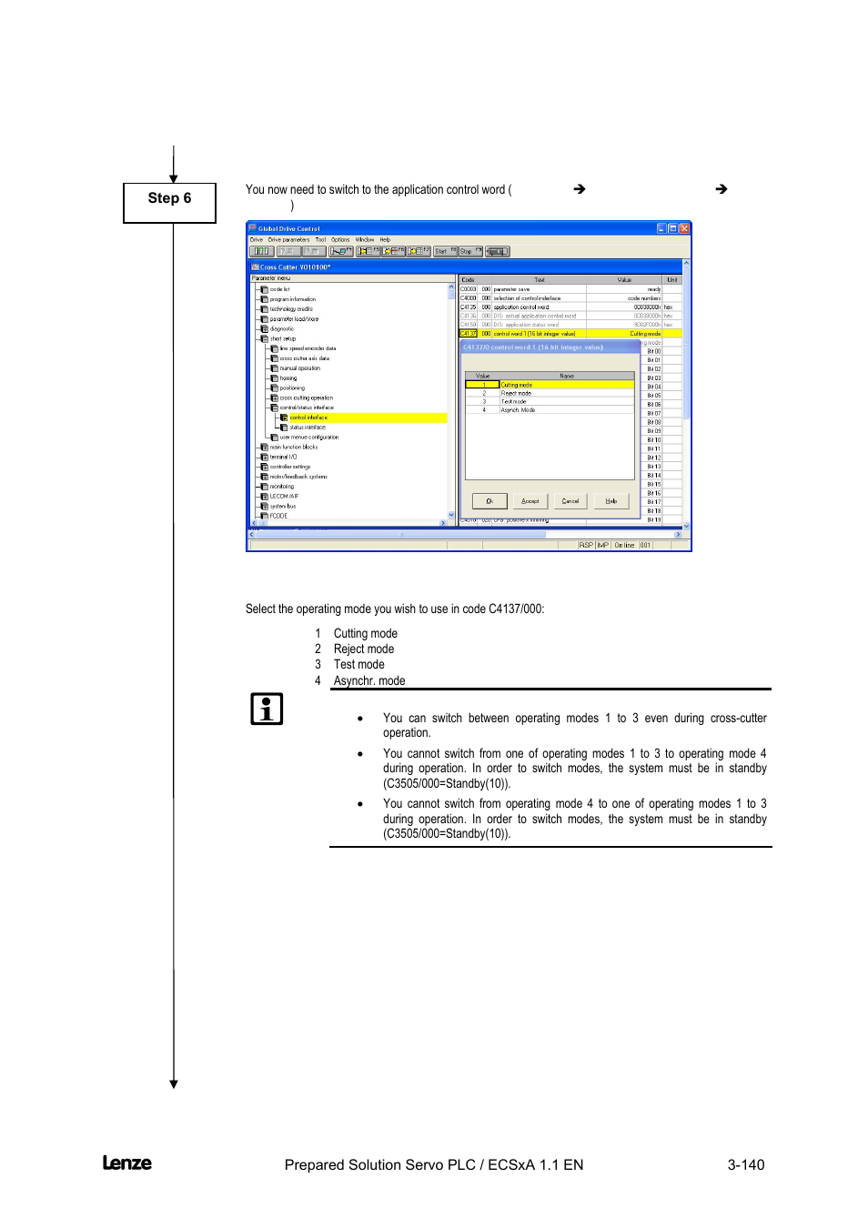 Cross cutter | Lenze EVS93xx CrossCutter User Manual | Page 154 / 277