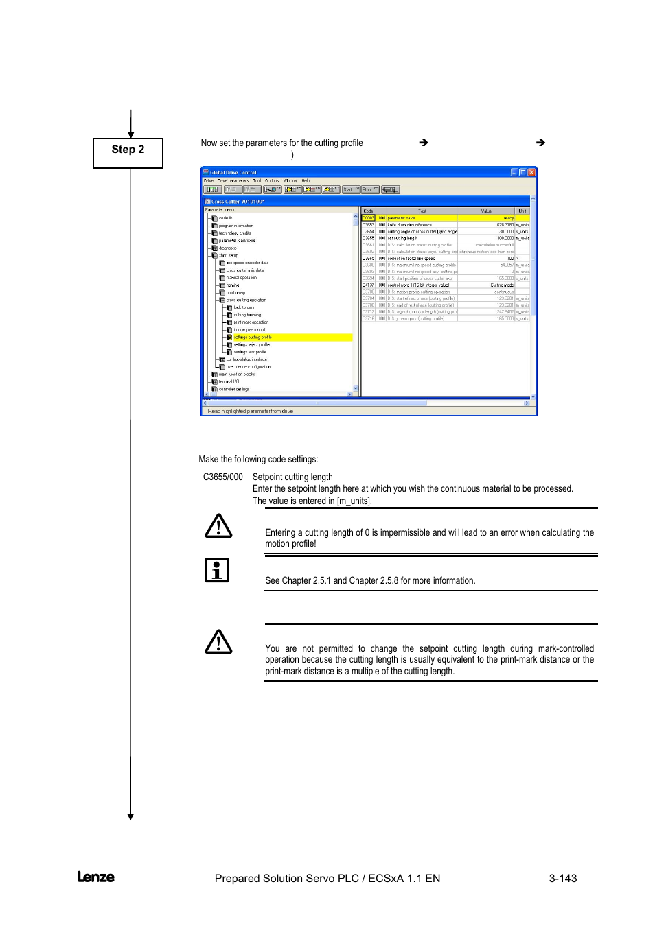 Cross cutter | Lenze EVS93xx CrossCutter User Manual | Page 157 / 277