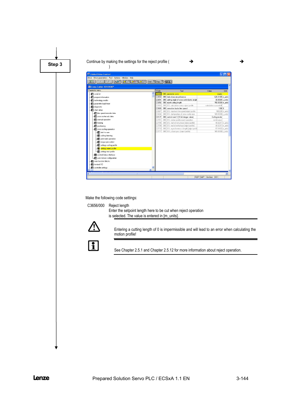 Cross cutter | Lenze EVS93xx CrossCutter User Manual | Page 158 / 277
