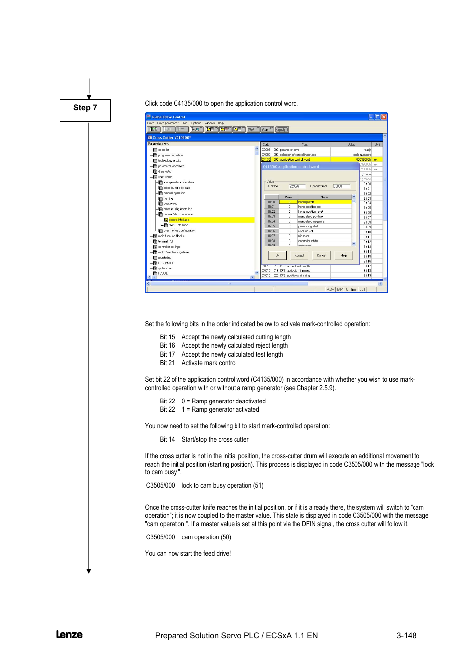 Cross cutter | Lenze EVS93xx CrossCutter User Manual | Page 162 / 277