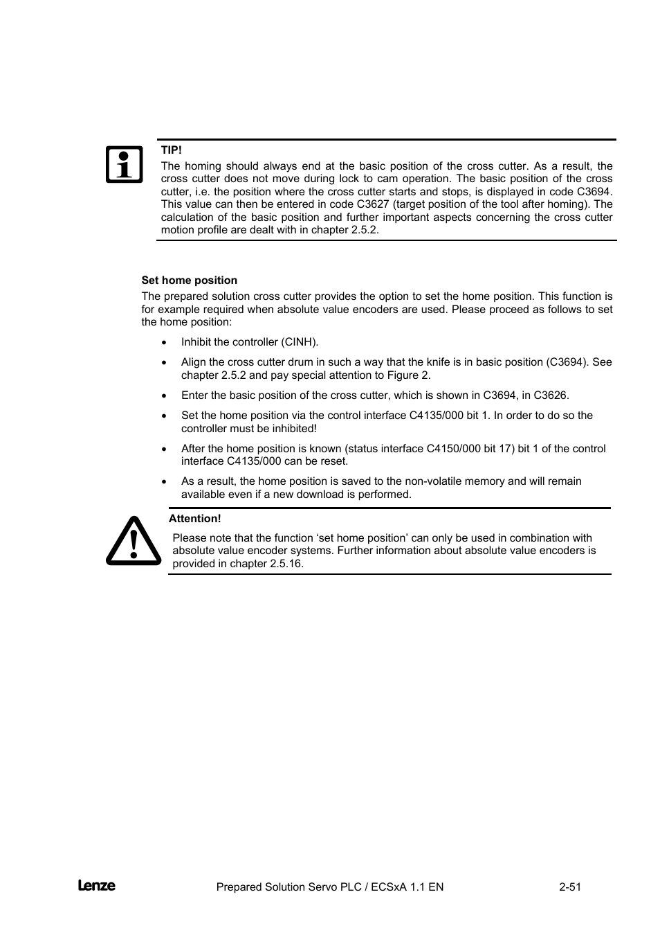 Set home position | Lenze EVS93xx CrossCutter User Manual | Page 65 / 277