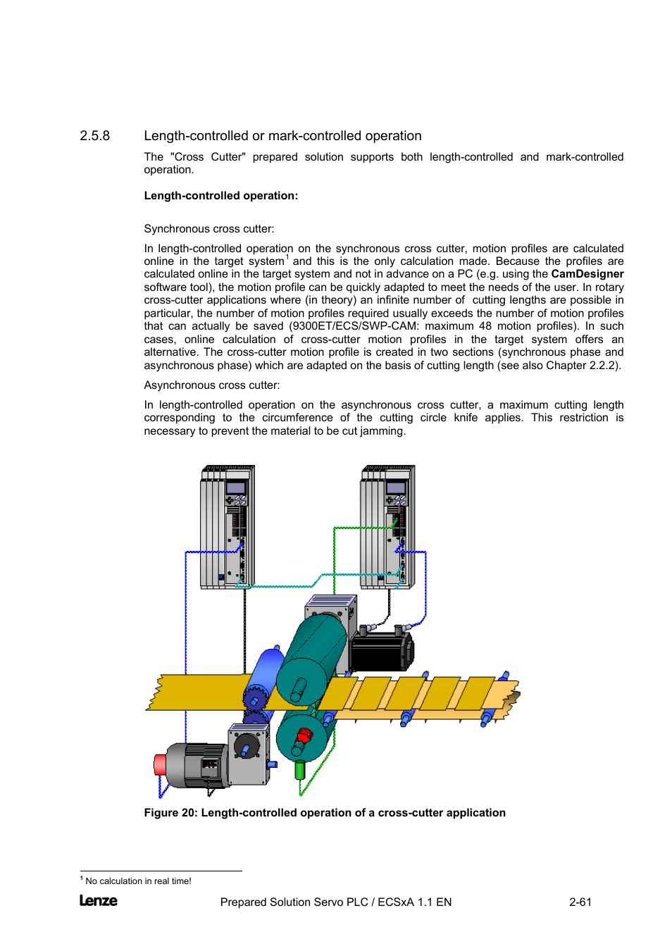 8 length-controlled or mark-controlled operation, Length-controlled or mark-controlled operation -61, Cross cutter | Lenze EVS93xx CrossCutter User Manual | Page 75 / 277