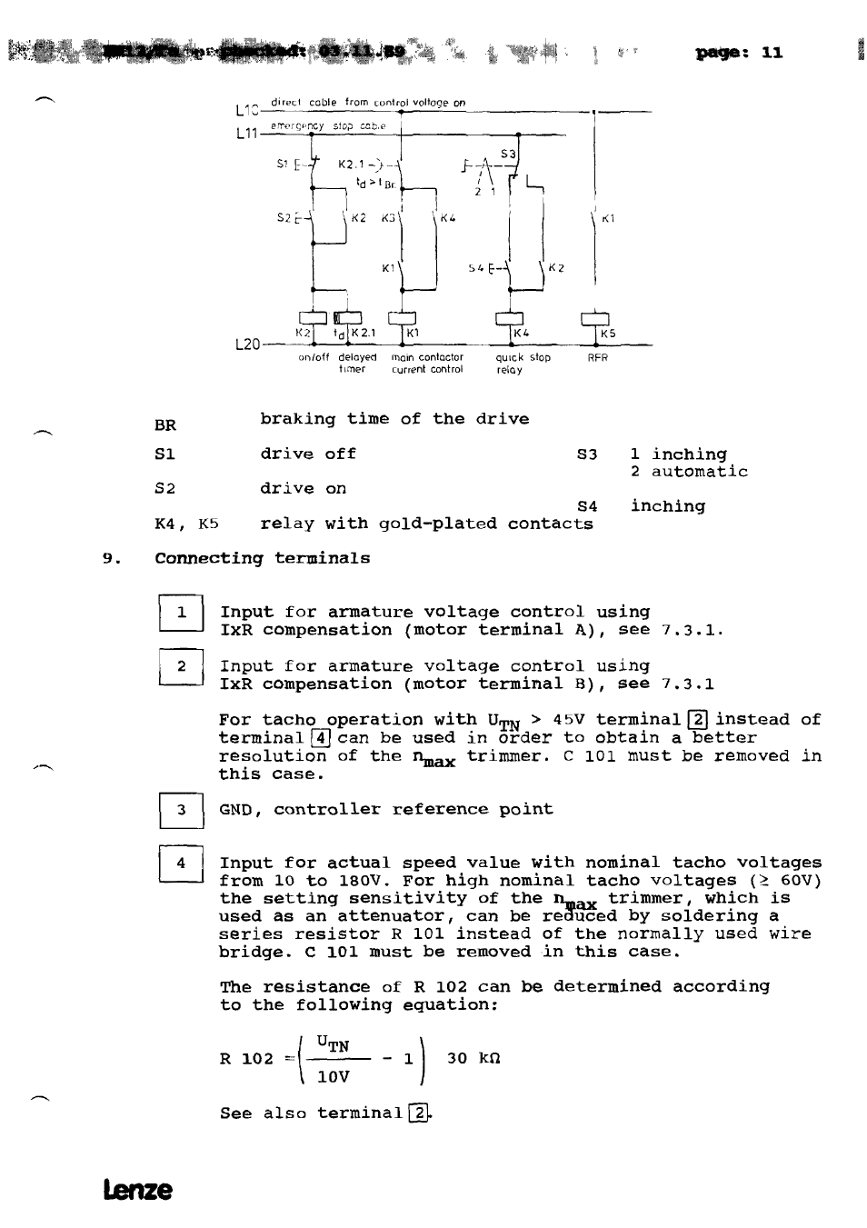 Lanze | Lenze 490 Series Speed controllers tor DC motors User Manual | Page 14 / 23
