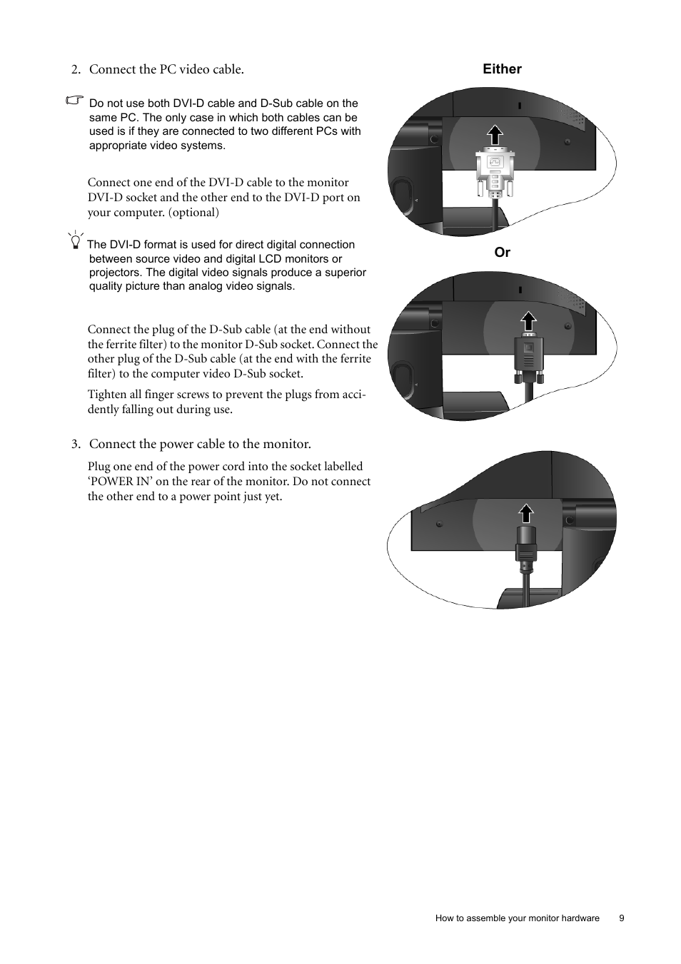 BenQ 22" Wide-Screen LCD Monitor FP222W User Manual | Page 9 / 39