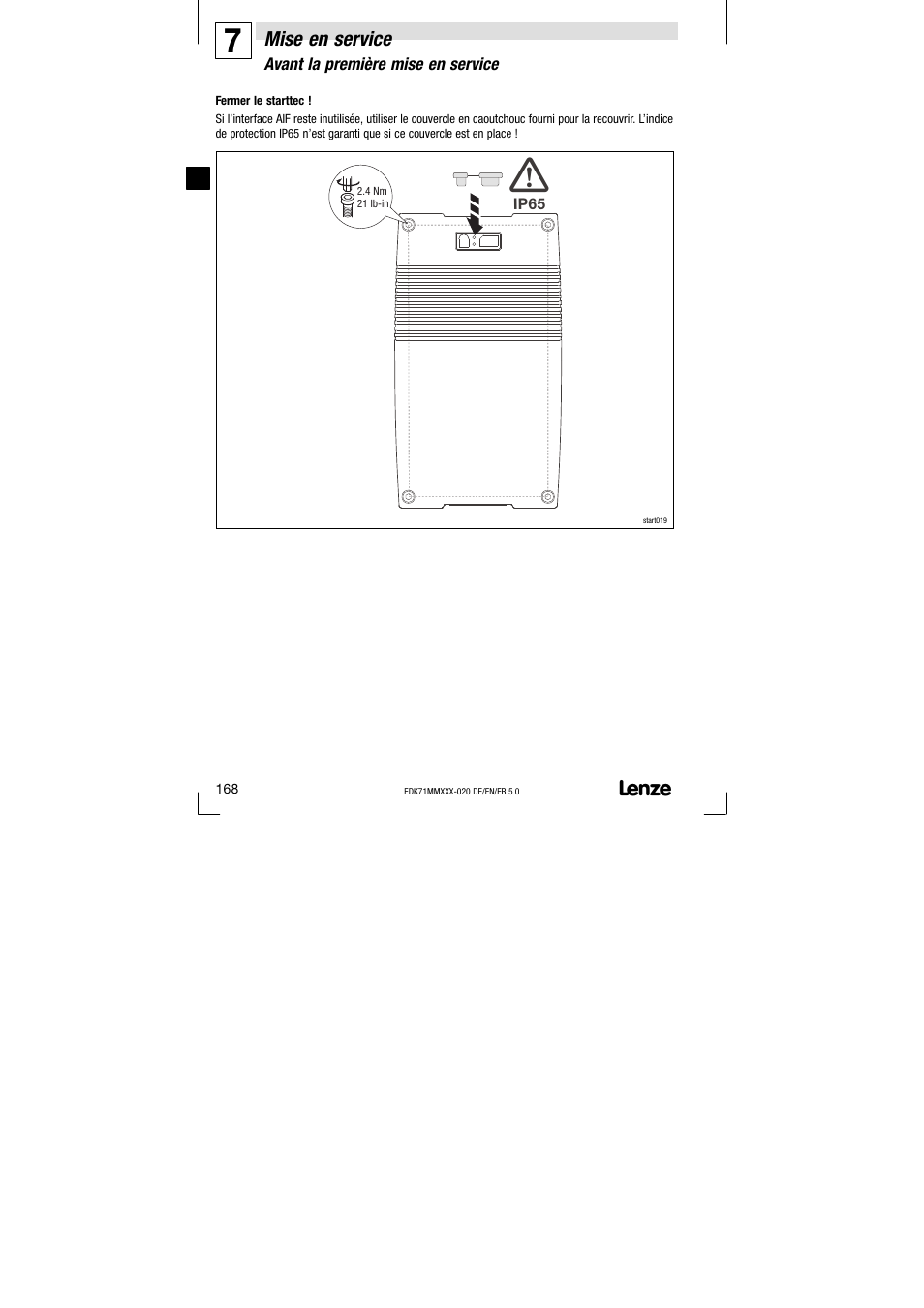 Mise en service | Lenze EDK71MMXXX−020 User Manual | Page 168 / 206