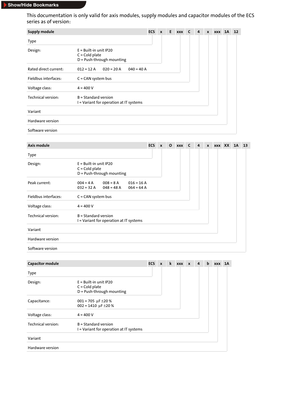 This documentation is only valid for | Lenze ECS series User Manual | Page 18 / 74