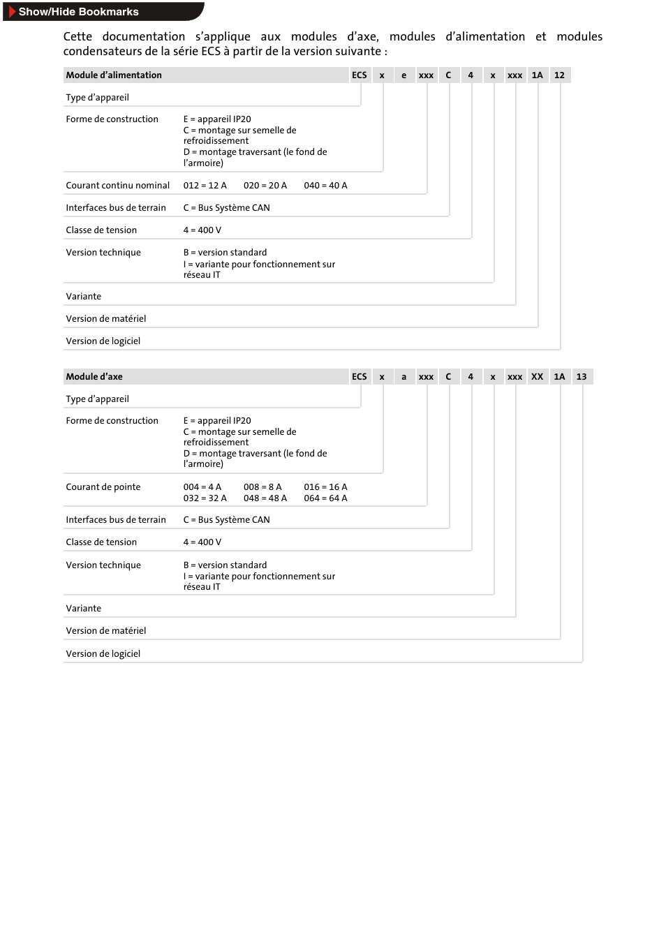 Cette documentation s'applique aux | Lenze ECS series User Manual | Page 32 / 74