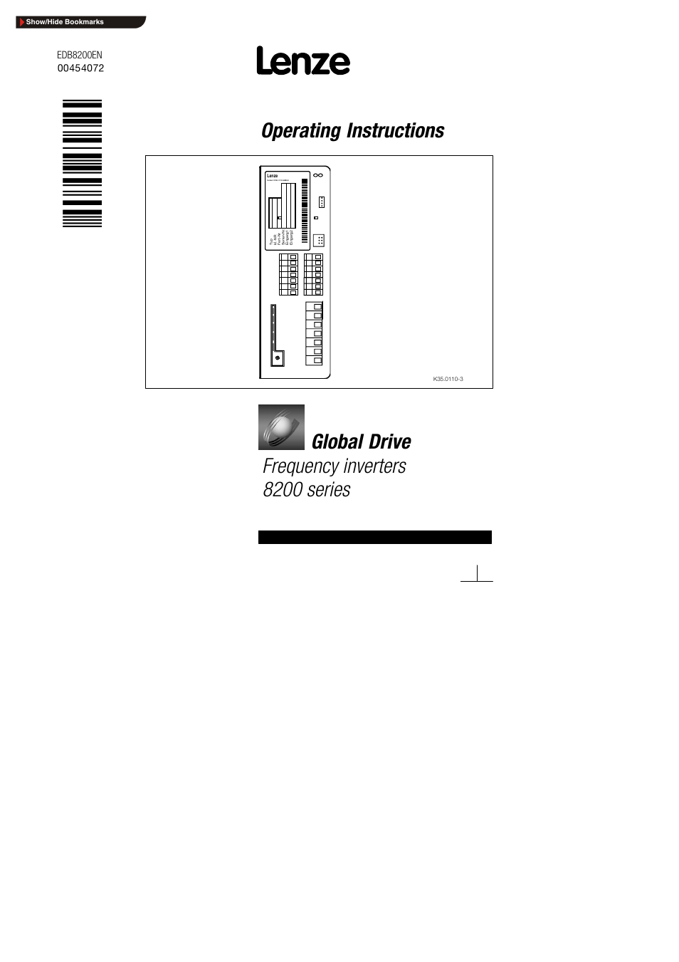 Lenze 8200 series User Manual | 72 pages