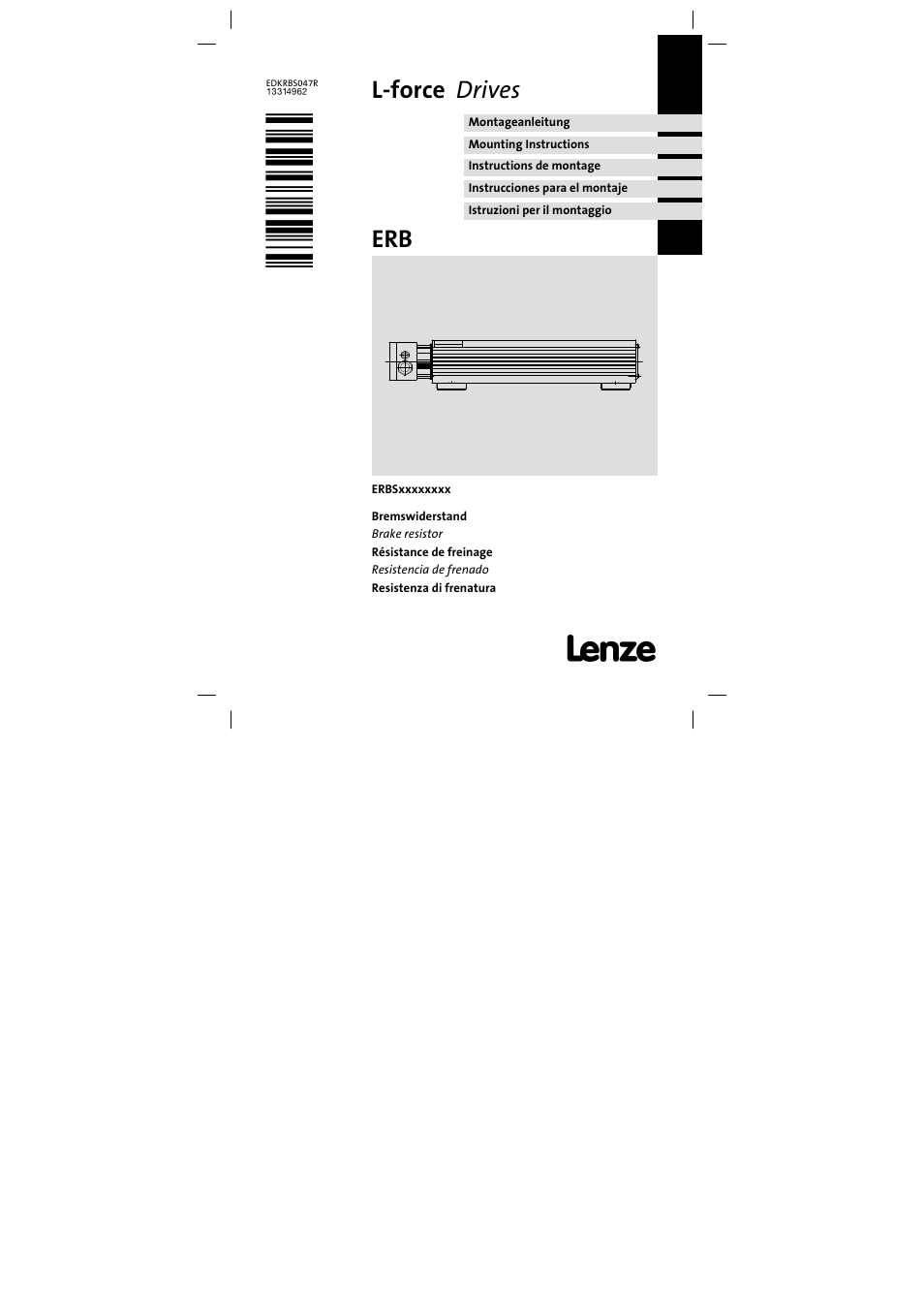 Lenze ERBSxxxxxxxx User Manual | 132 pages