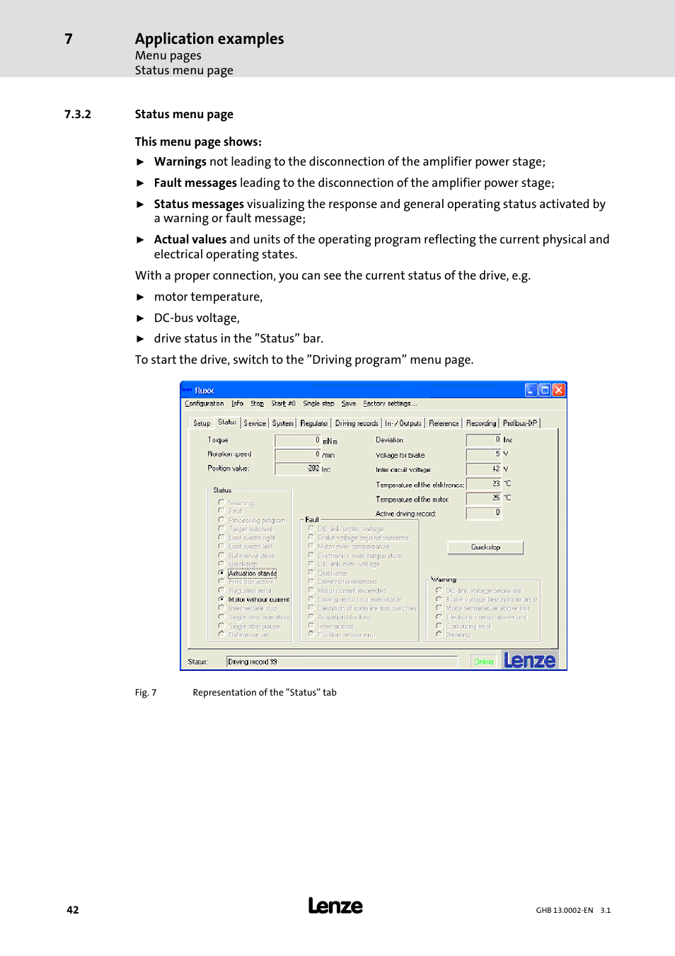 Application examples | Lenze 931W User Manual | Page 42 / 68