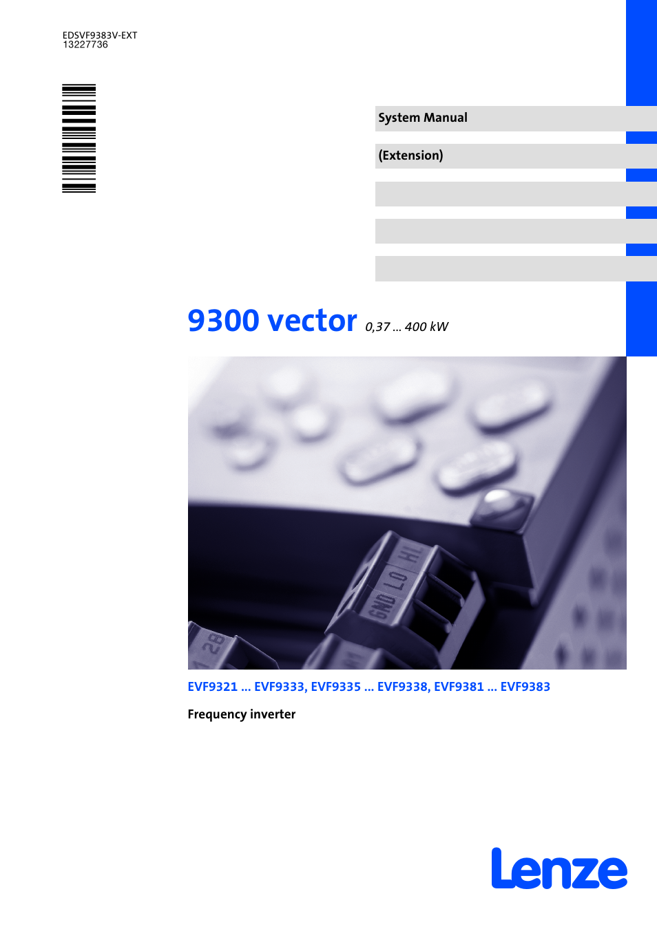 Lenze EVF9383 User Manual | 232 pages