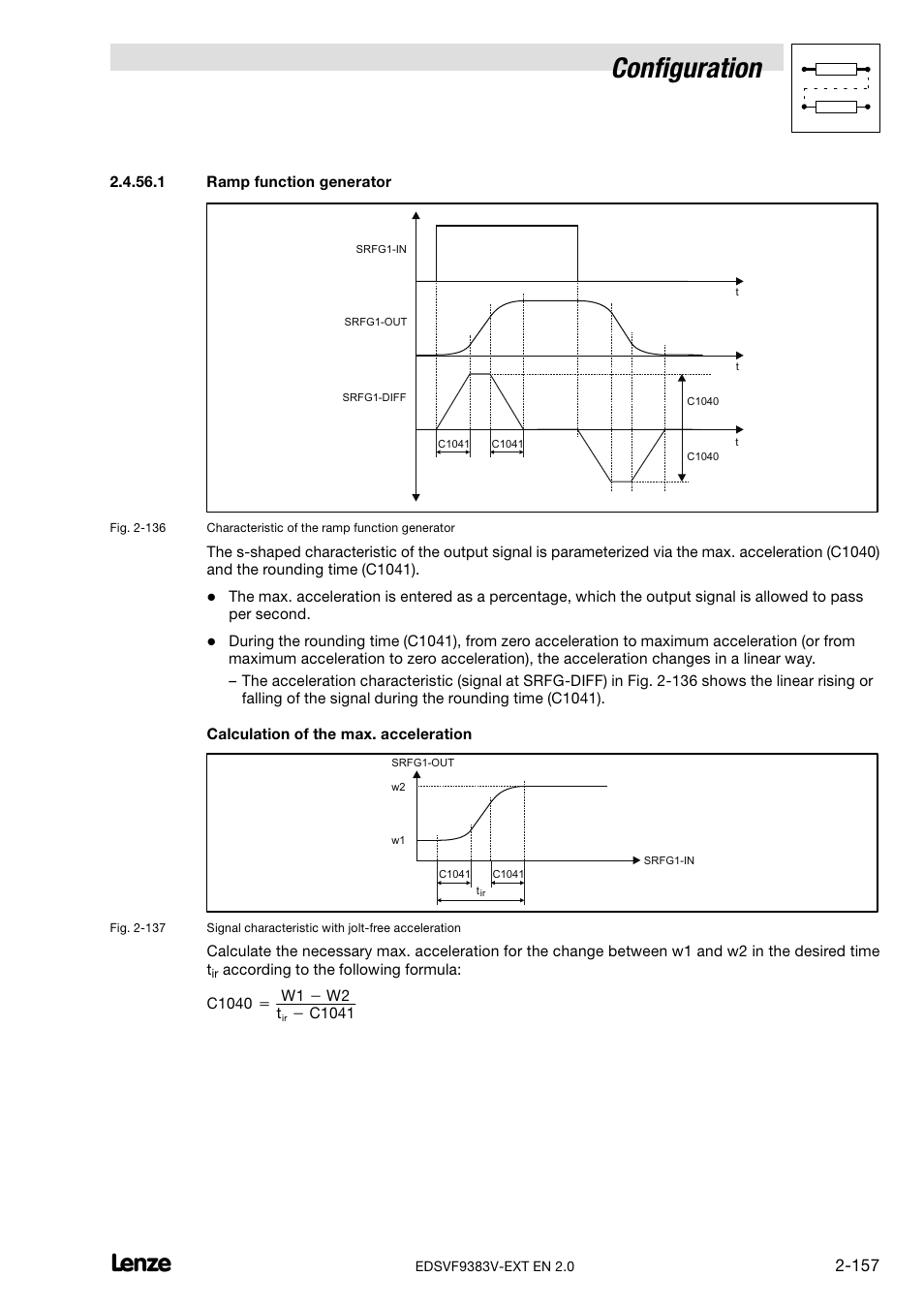 Configuration | Lenze EVF9383 User Manual | Page 165 / 232