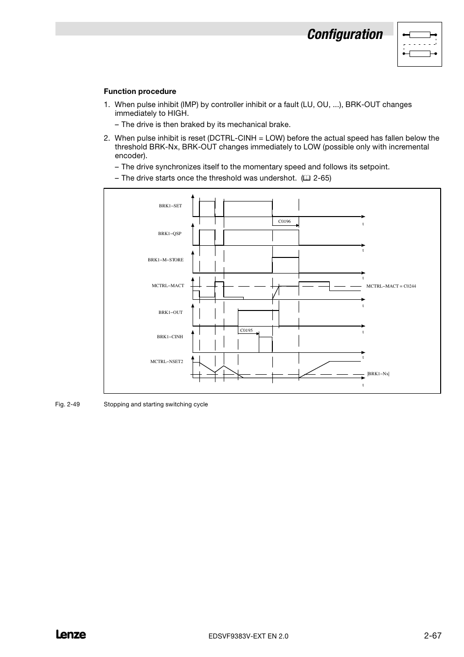 Configuration | Lenze EVF9383 User Manual | Page 75 / 232