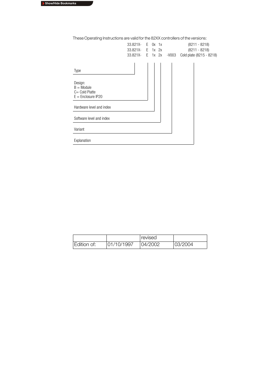 These operating instructions are valid for | Lenze 8210 series User Manual | Page 2 / 70