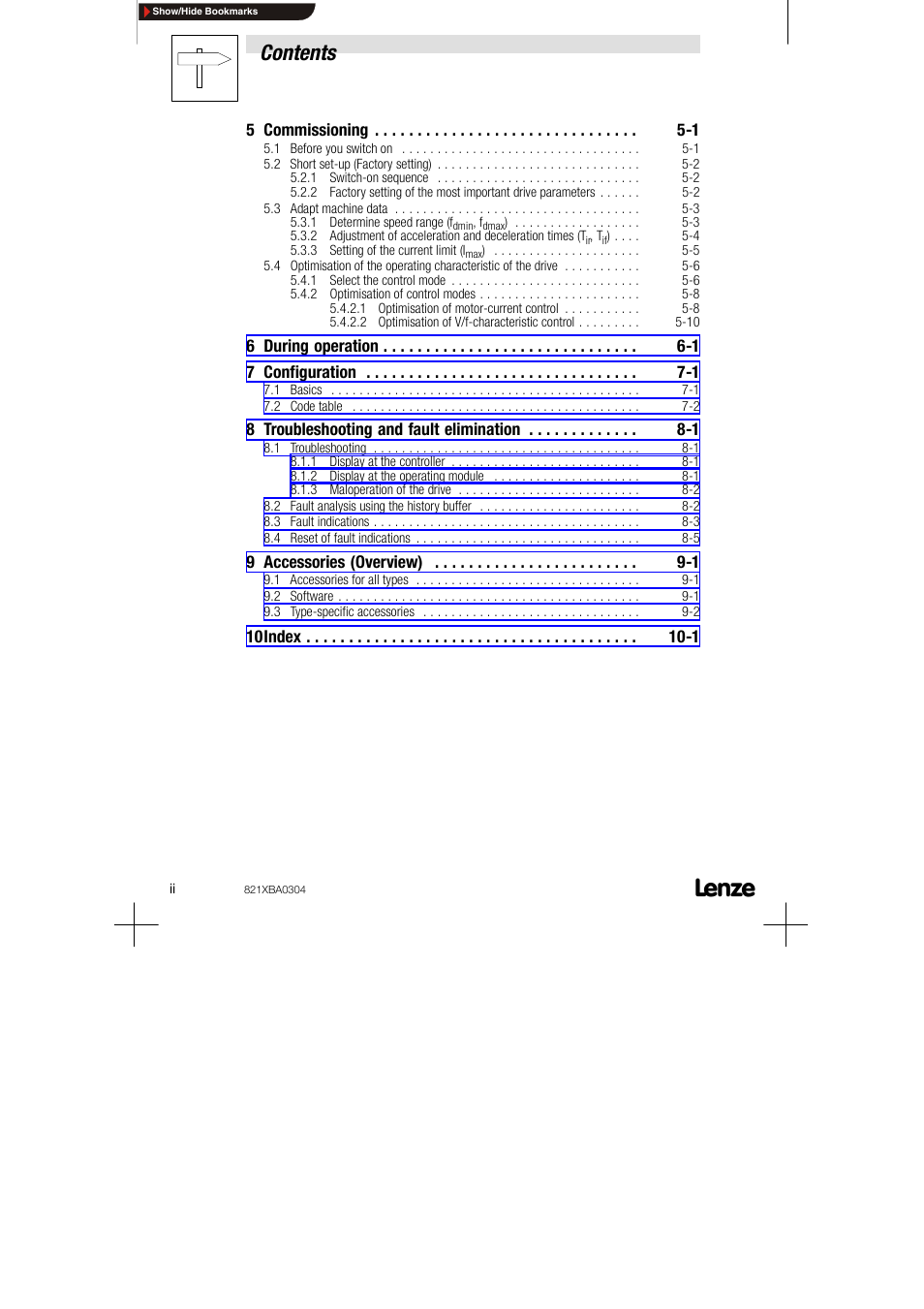 Lenze 8210 series User Manual | Page 4 / 70