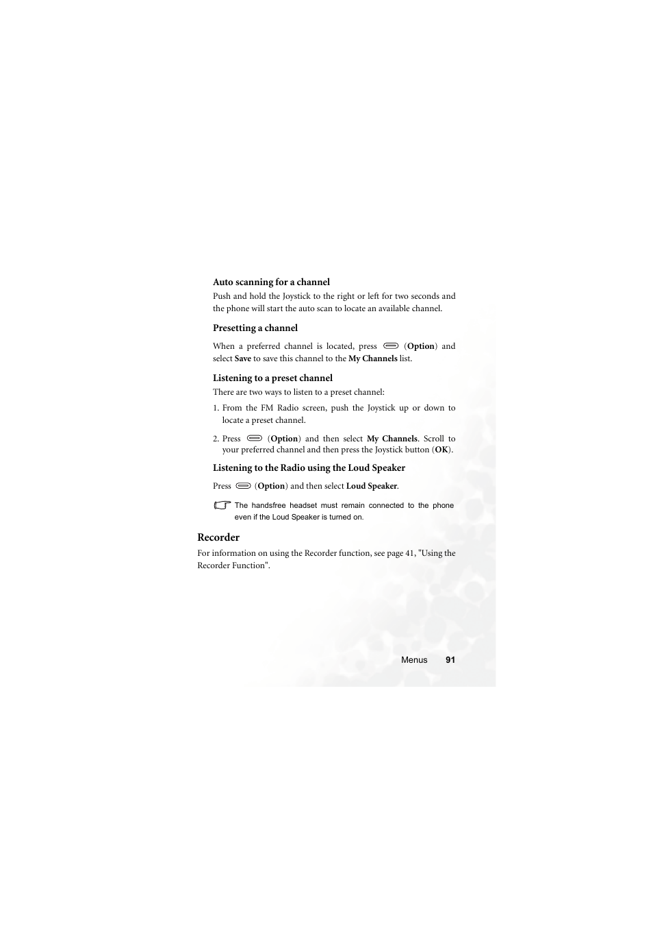 Recorder | BenQ Z2 User Manual | Page 107 / 148