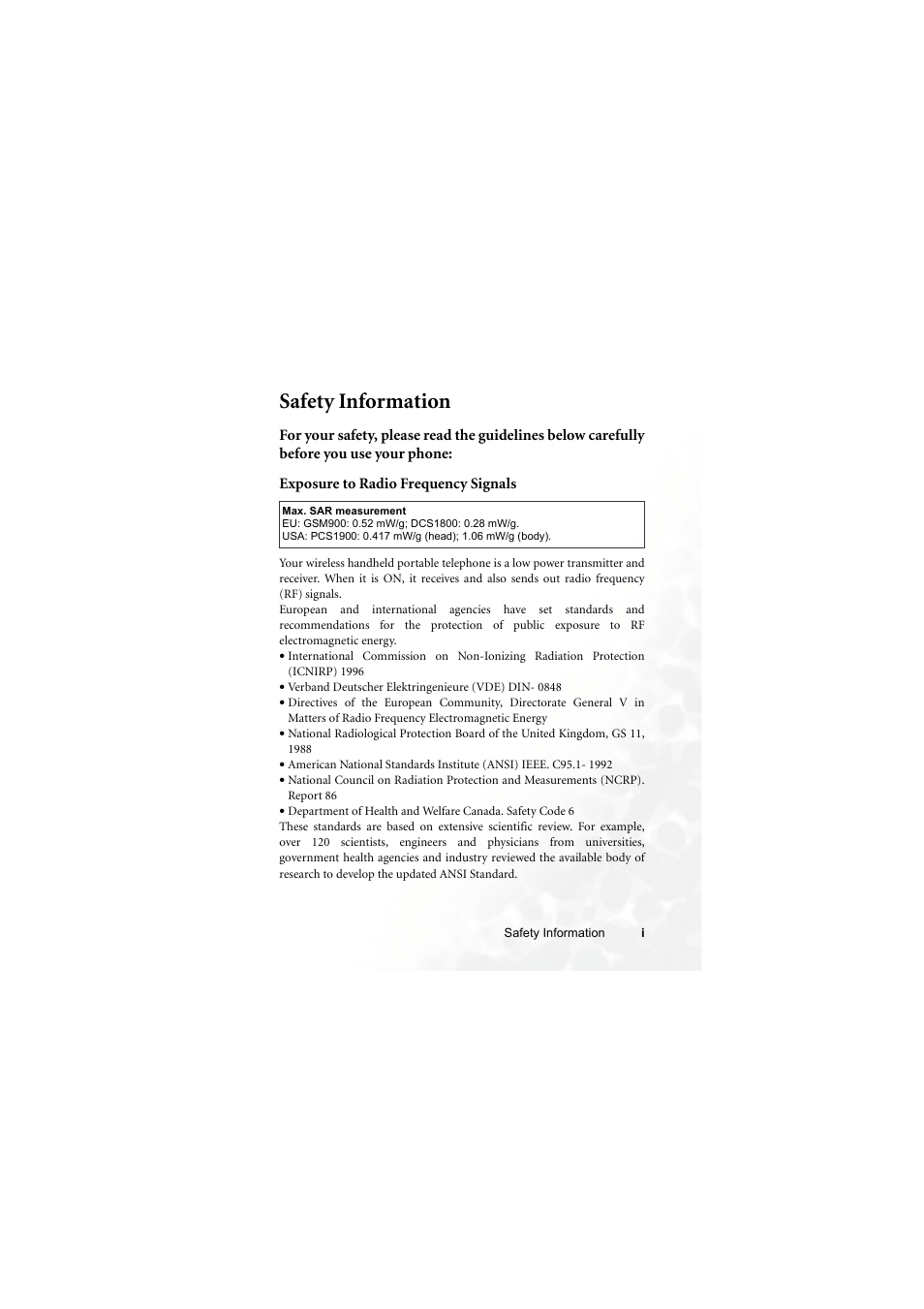 Safety information | BenQ Z2 User Manual | Page 3 / 148
