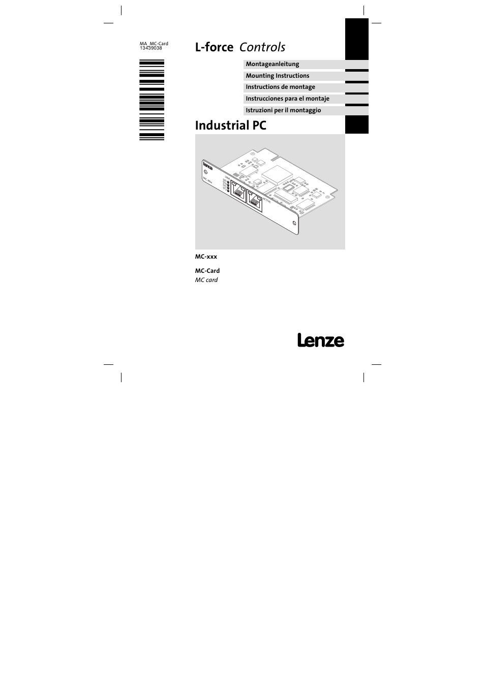 Lenze MC−xxx User Manual | 8 pages