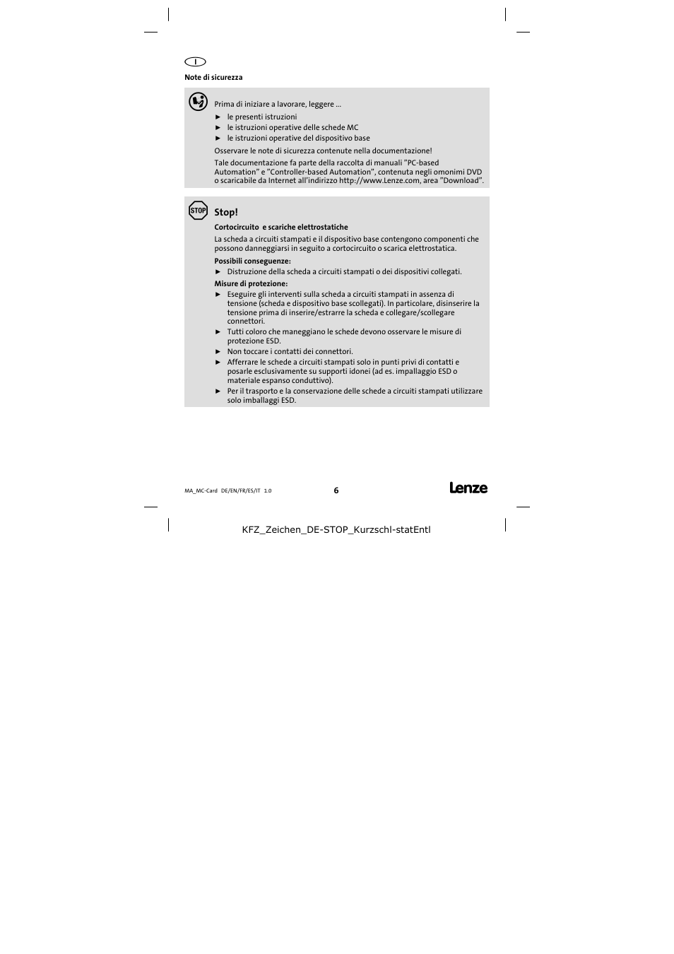 Lenze MC−xxx User Manual | Page 6 / 8