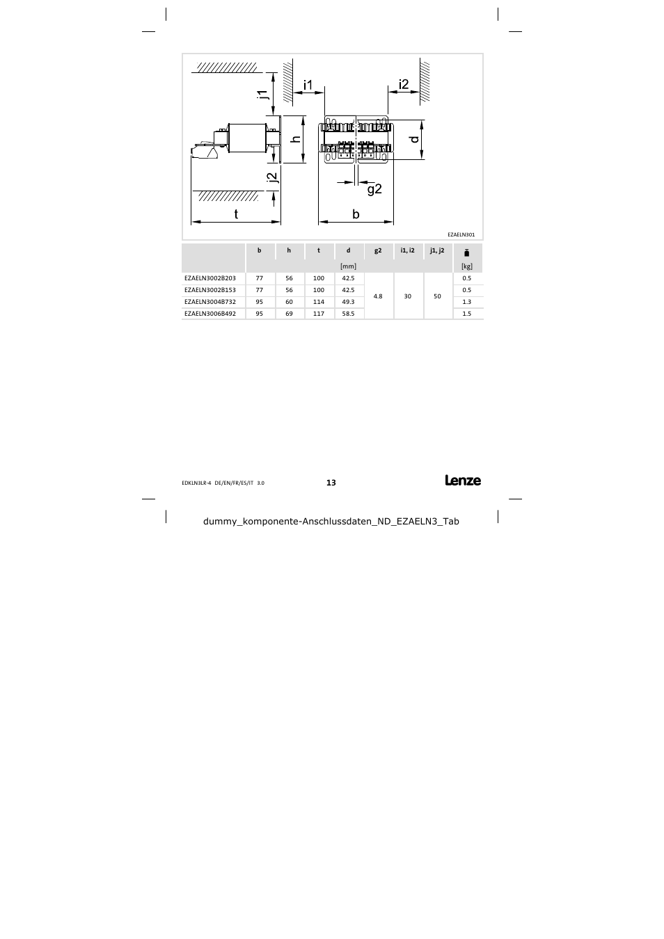 Lenze EZAELN3 User Manual | Page 13 / 20