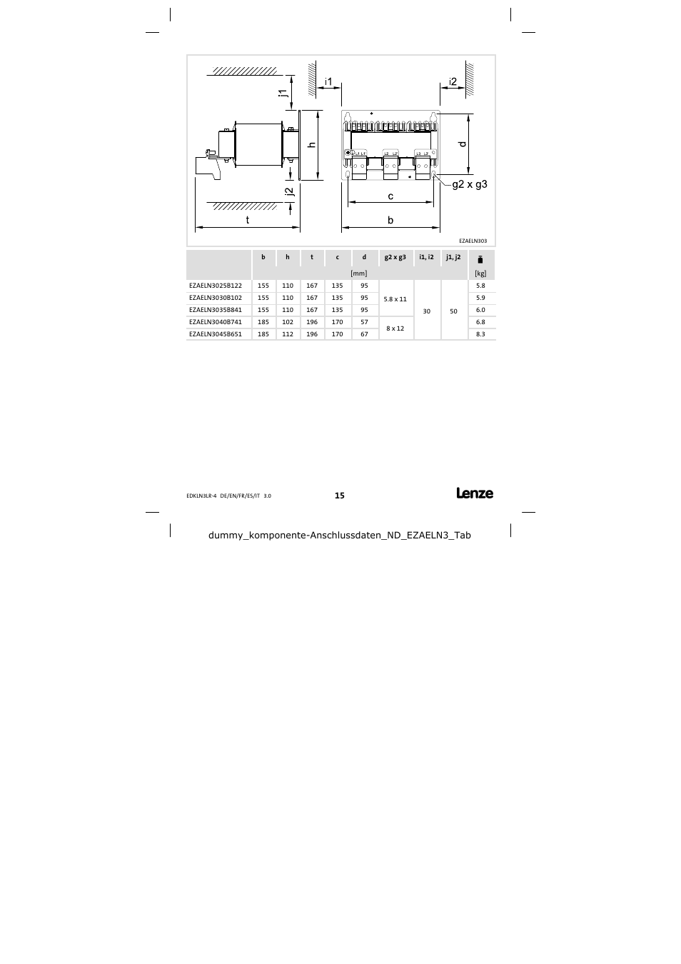 Lenze EZAELN3 User Manual | Page 15 / 20