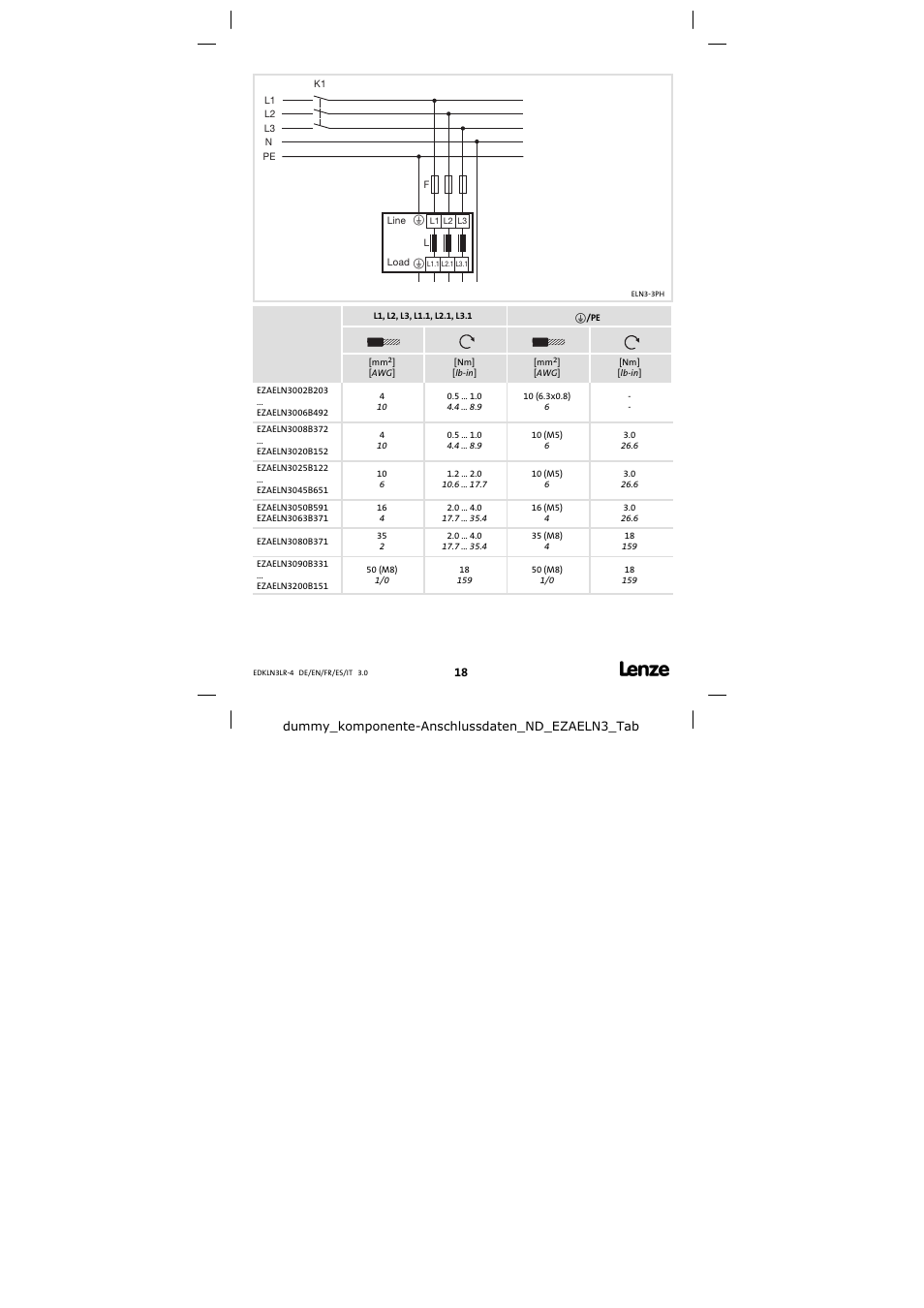 Lenze EZAELN3 User Manual | Page 18 / 20