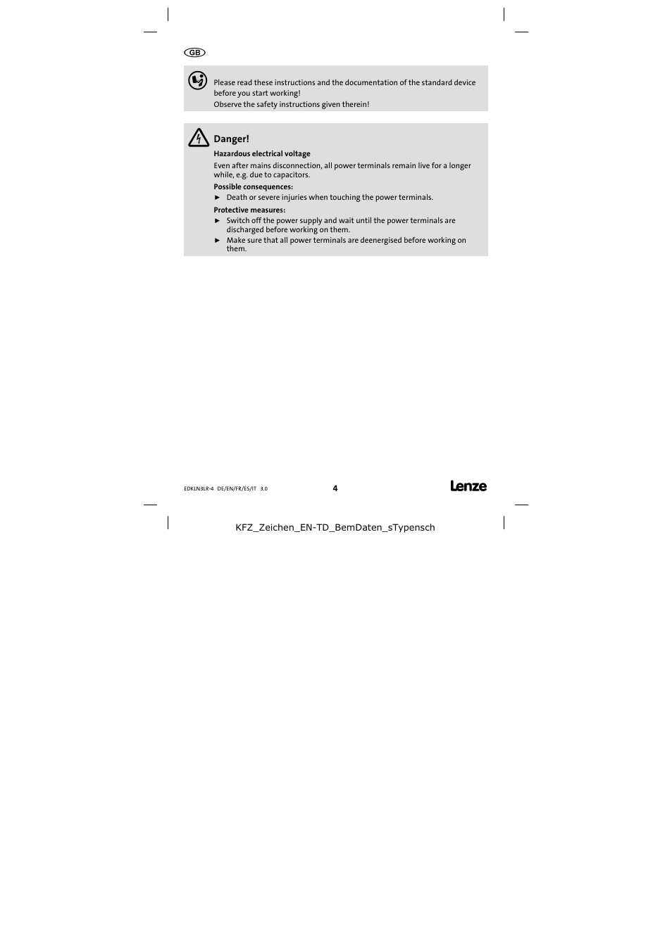 Lenze EZAELN3 User Manual | Page 4 / 20