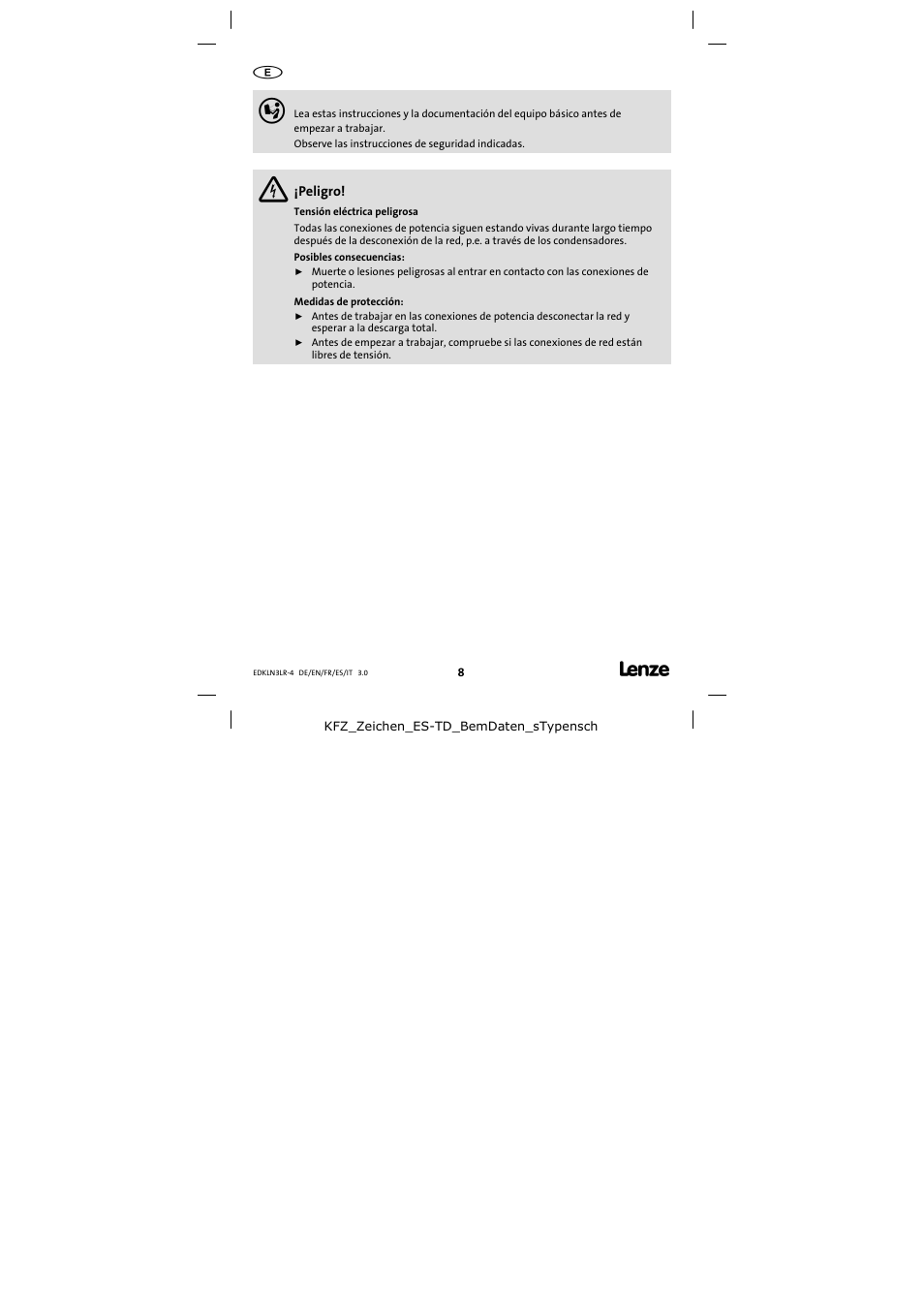 Lenze EZAELN3 User Manual | Page 8 / 20