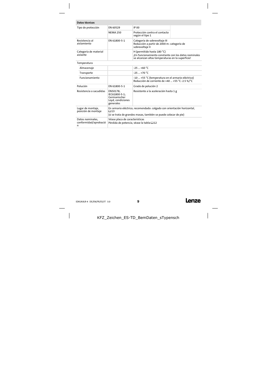 Lenze EZAELN3 User Manual | Page 9 / 20