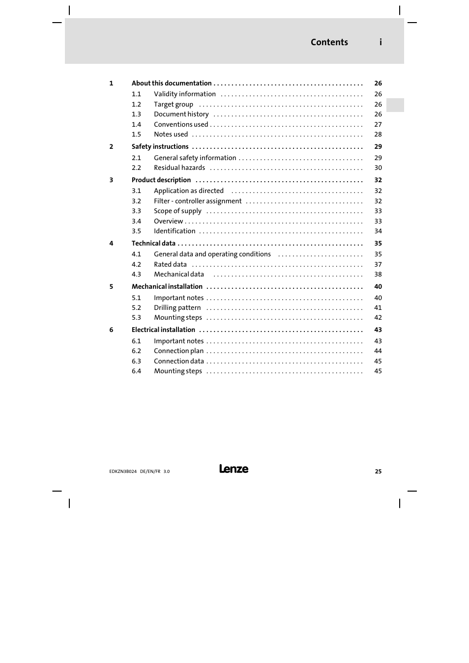 Lenze EZN3B series User Manual | Page 25 / 70