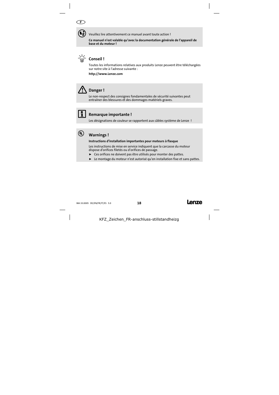 Lenze MHERA Three-phase AC motors User Manual | Page 18 / 36