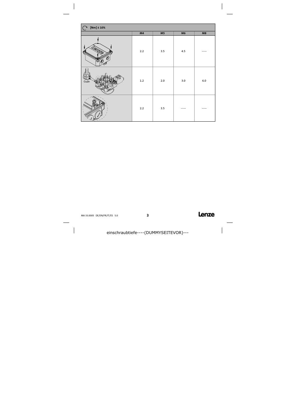 Lenze MHERA Three-phase AC motors User Manual | Page 3 / 36