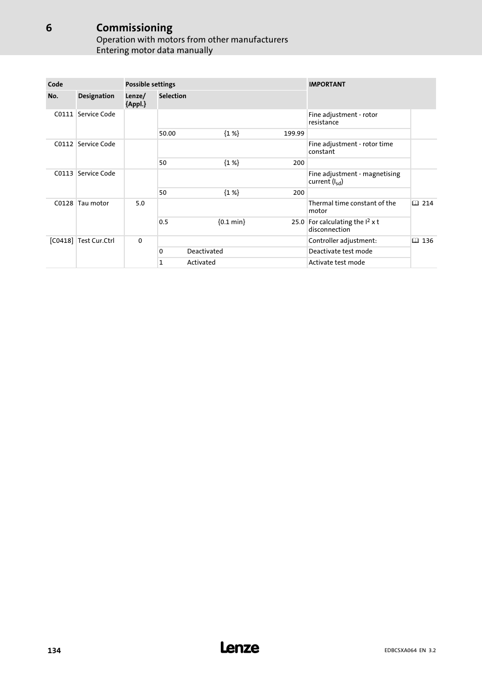 Commissioning | Lenze ECSCAxxx User Manual | Page 134 / 483