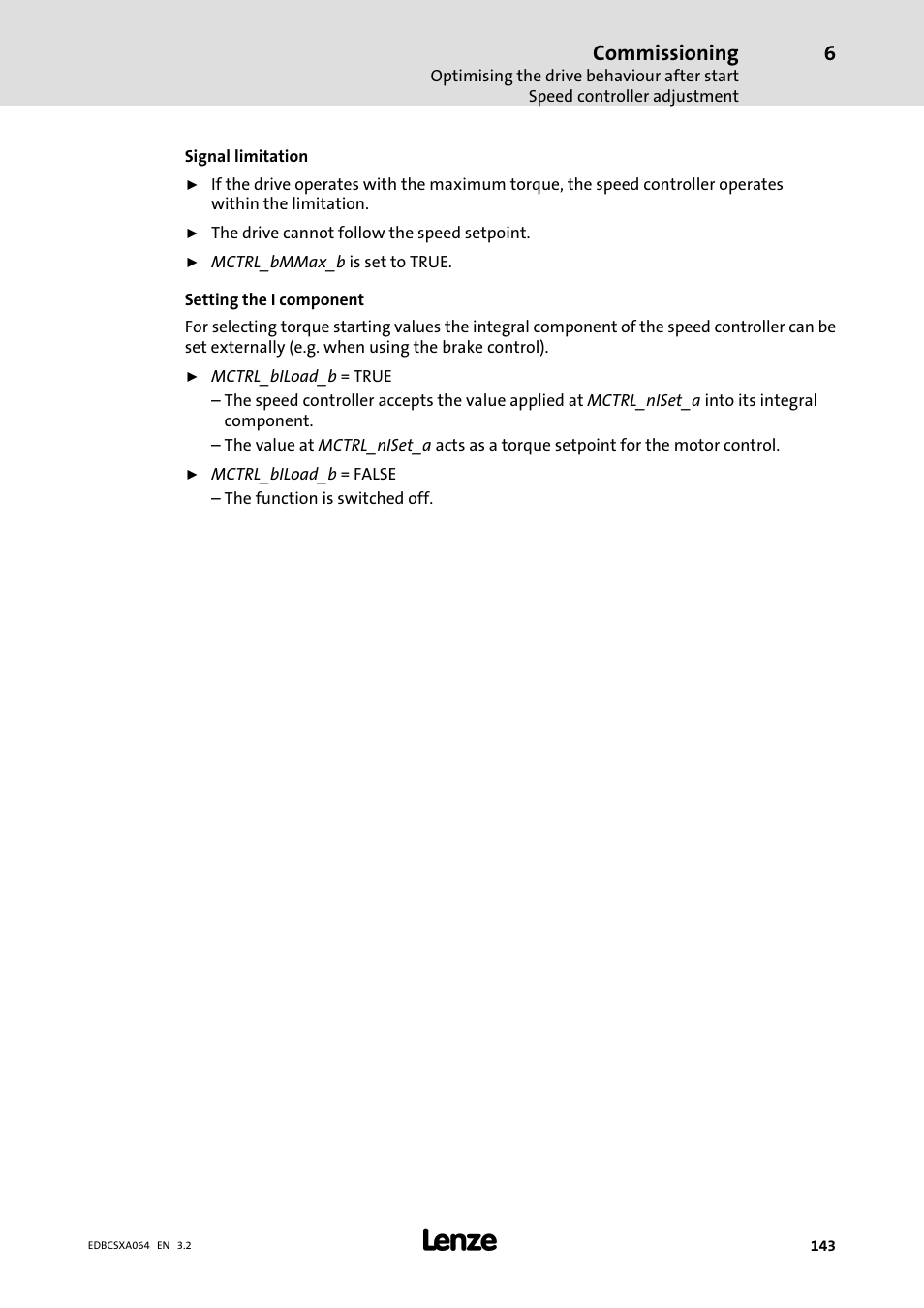 Commissioning | Lenze ECSCAxxx User Manual | Page 143 / 483