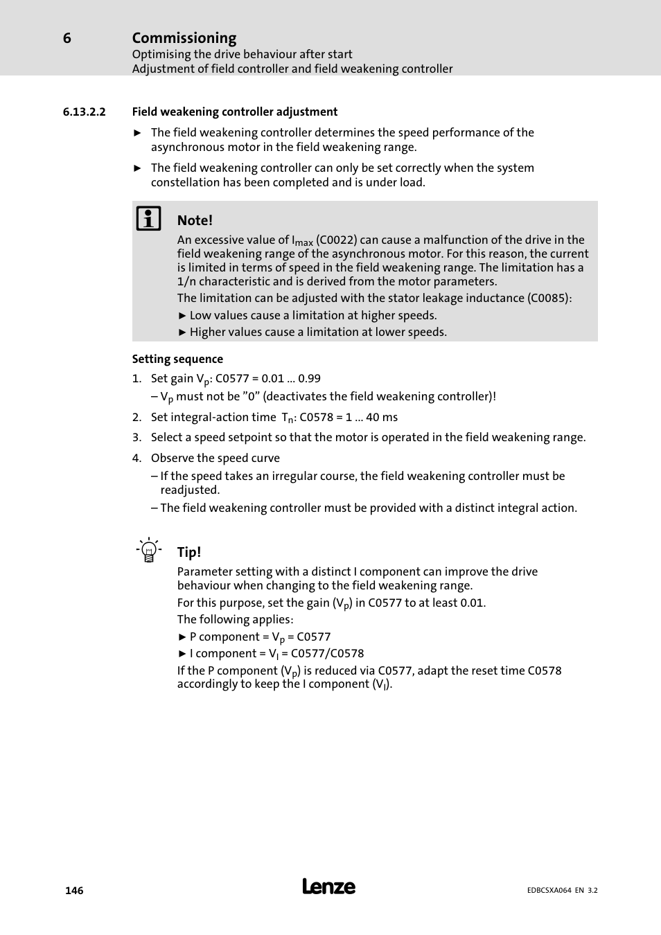 Commissioning | Lenze ECSCAxxx User Manual | Page 146 / 483