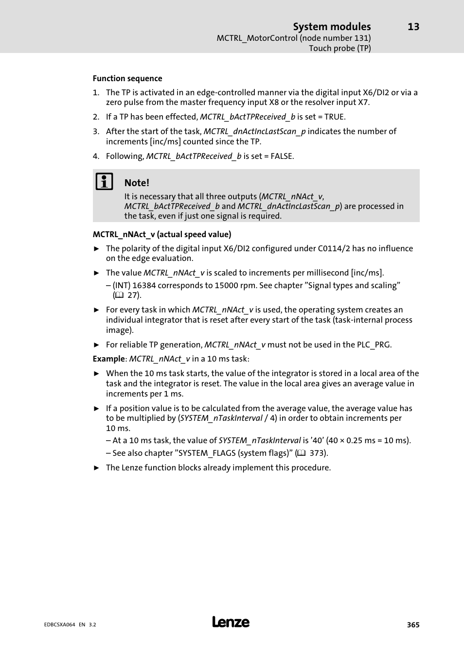 System modules | Lenze ECSCAxxx User Manual | Page 365 / 483