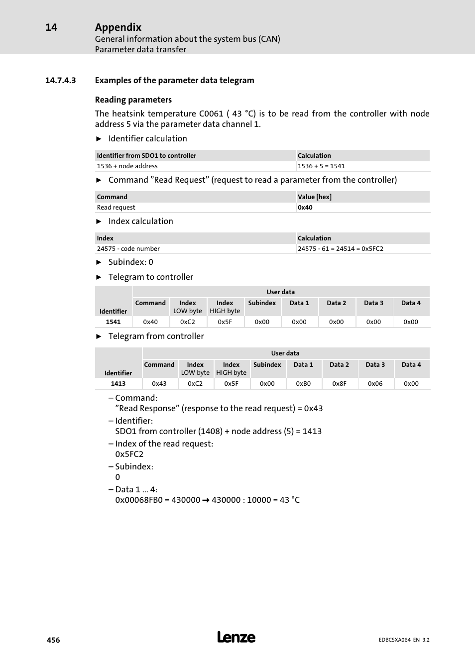 Appendix | Lenze ECSCAxxx User Manual | Page 456 / 483