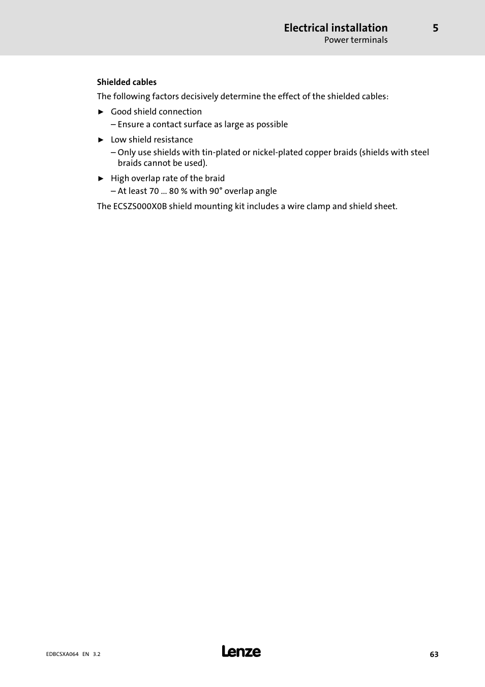 Lenze ECSCAxxx User Manual | Page 63 / 483
