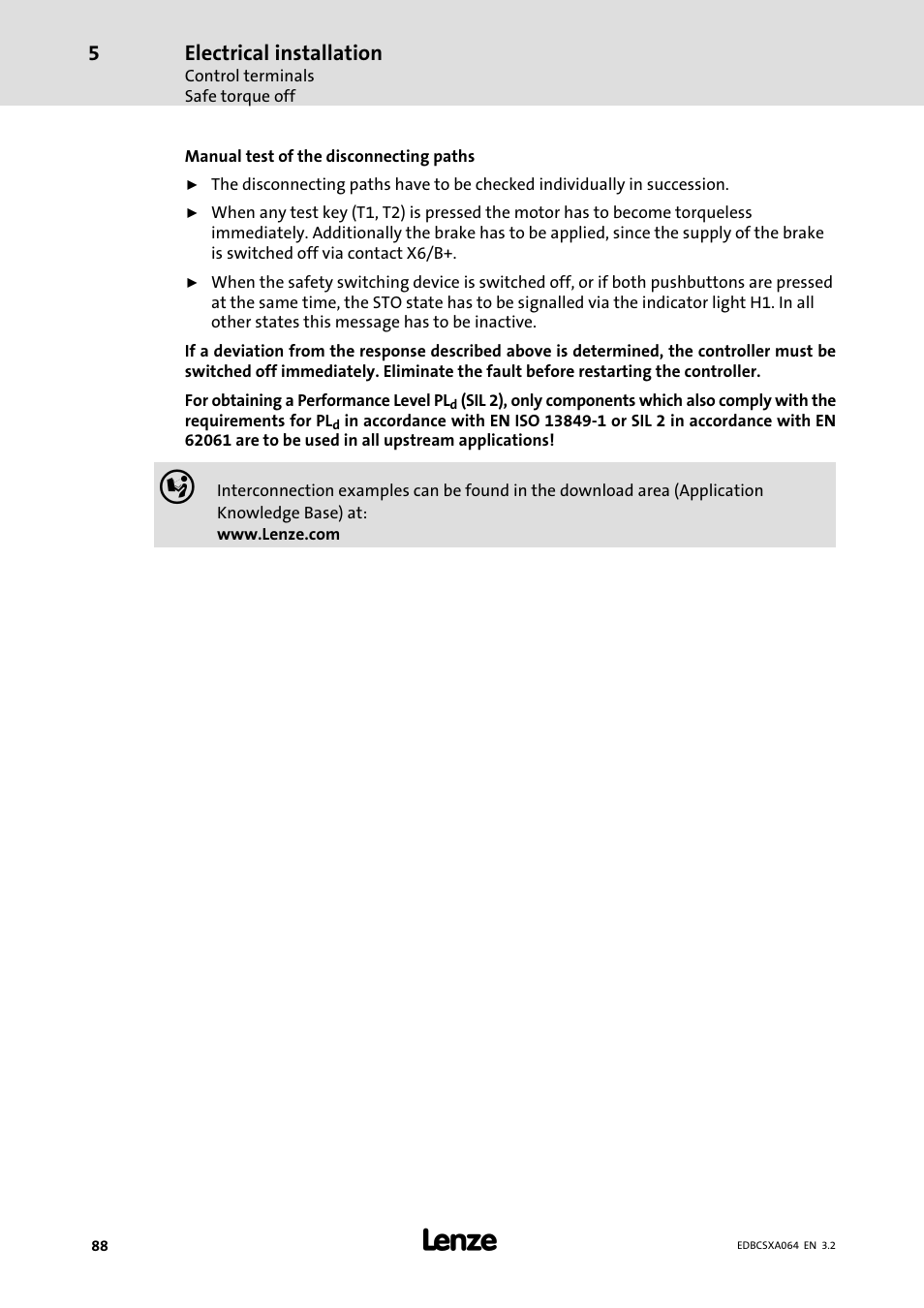 Lenze ECSCAxxx User Manual | Page 88 / 483