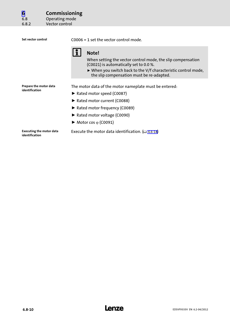Lenze EVF9333−xV User Manual | Page 220 / 508