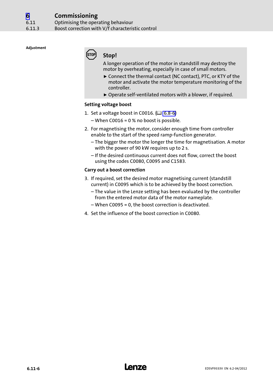 Commissioning | Lenze EVF9333−xV User Manual | Page 236 / 508