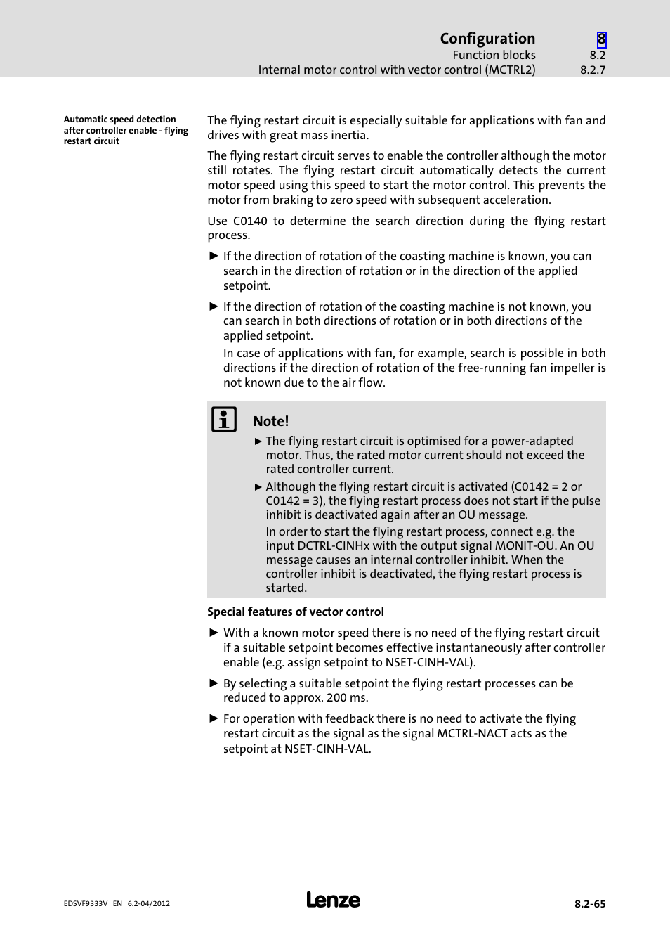 Configuration | Lenze EVF9333−xV User Manual | Page 327 / 508