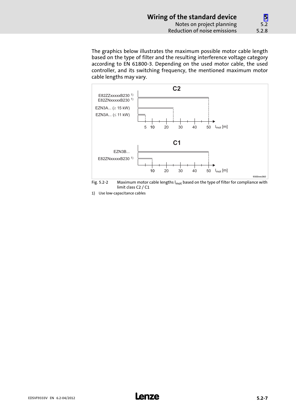 Wiring of the standard device | Lenze EVF9333−xV User Manual | Page 91 / 508