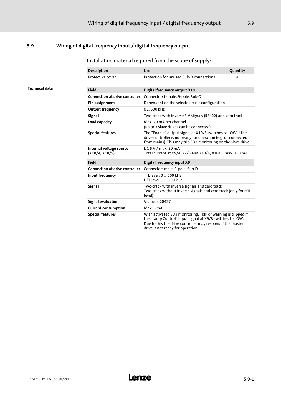 Lenze EVF9383 User Manual | Page 115 / 458